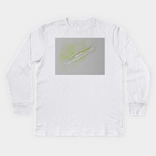 Freshwater diatom, Rhopalodia sp. Kids Long Sleeve T-Shirt